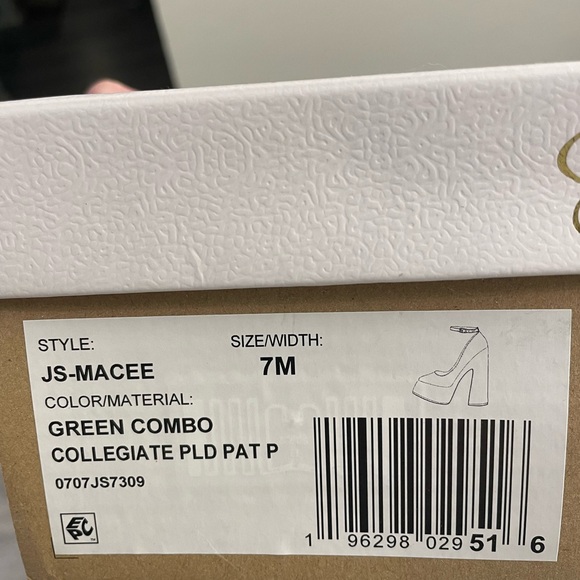 Jessica Simpson Black and Red Plaid Platform Heels - Picture 2 of 5